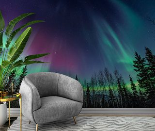 la hipnotica aurora boreal fotomurales paisaje fotomurales demural