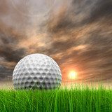 Golf al atardecer - Fotomurales