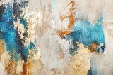 Energía abstracta en tonos azul y dorado