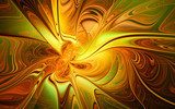 Espiral de luz y energía cálida