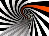 Espiral geométrica en movimiento