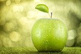Manzana verde fresca y natural