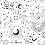 Misterios Cósmicos en Blanco y Negro