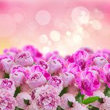 Ramillete primaveral en tonos rosas