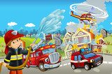 Rescate heroico en acción infantil