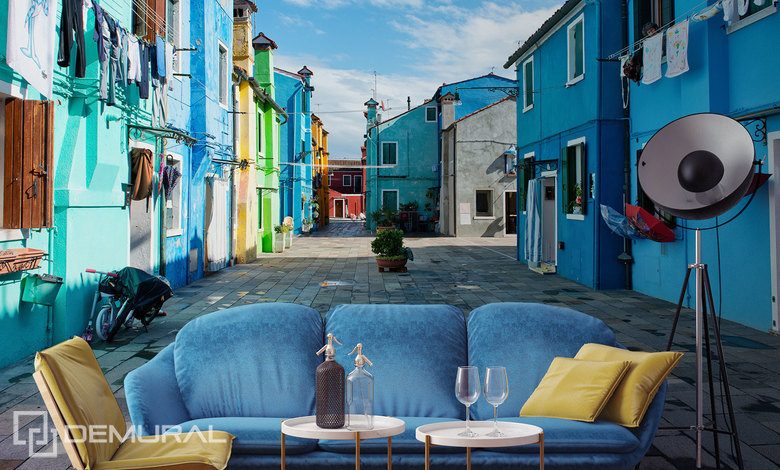 con los colores de las calles de la ciudad fotomuales callejones fotomurales demural