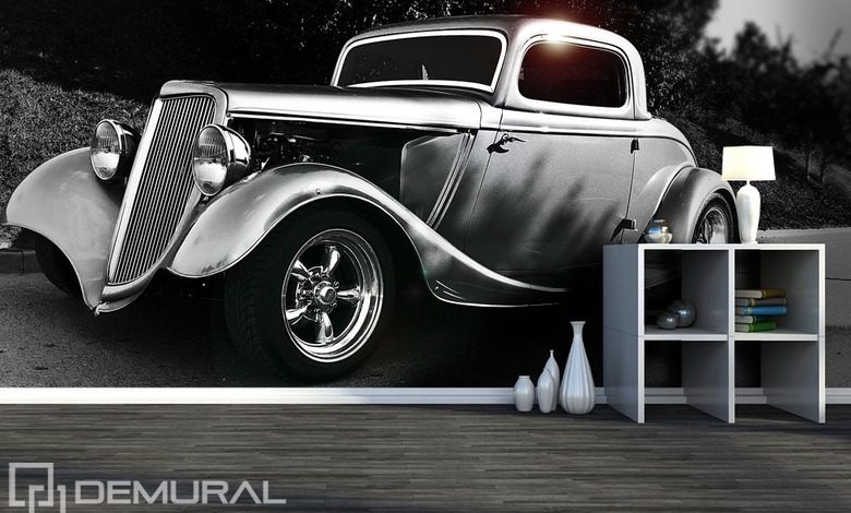 coche retro fotomurales vehiculos fotomurales demural