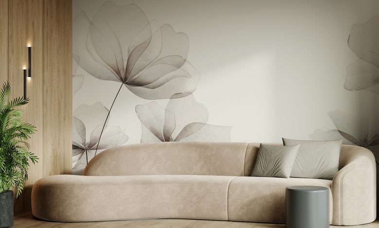 transparencia y ligereza en una edicion floral fotomurales para salon fotomurales demural