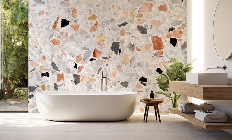 toque de mosaico en un interior moderno fotomurales texturas fotomurales demural