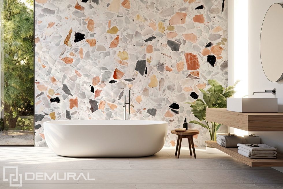 Toque de mosaico en un interior moderno Fotomurales Texturas Fotomurales Demural