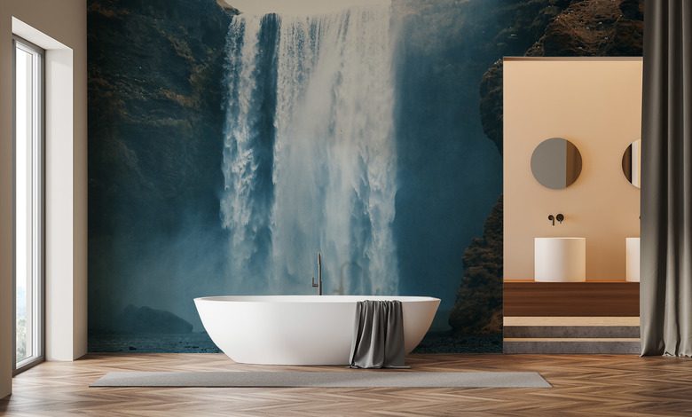 calma entre la fuerza de la naturaleza fotomurales para cuarto de bano fotomurales demural