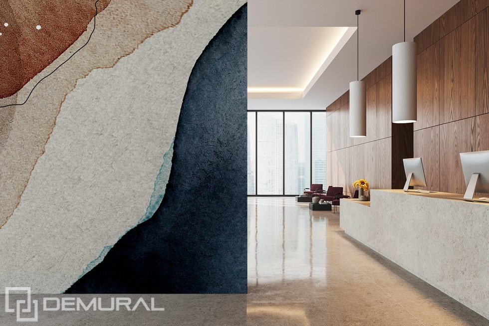 Composición artística en textura terrestre Fotomurales para la oficina Fotomurales Demural