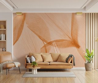 sutil elegancia en tonos melocoton fotomurales para salon fotomurales demural