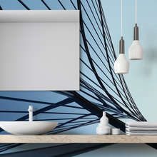 Linea-arquitectonica-abstracta-en-tonos-azules-fotomurales-para-cuarto-de-bano-fotomurales-demural