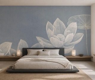 luz difuso que realza una flor delicada fotomurales para dormitorio fotomurales demural