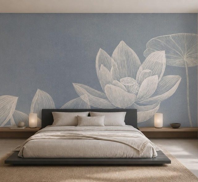 luz difuso que realza una flor delicada fotomurales para dormitorio fotomurales demural