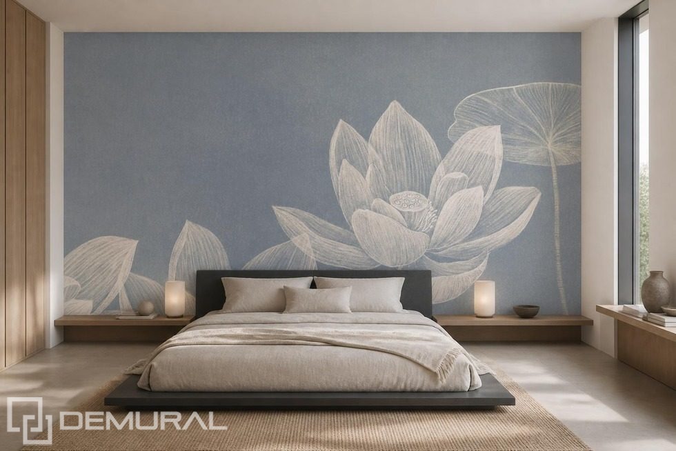 Luz difuso que realza una flor delicada Fotomurales para dormitorio Fotomurales Demural