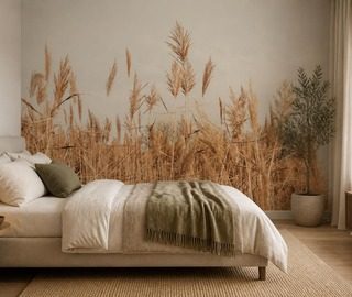 estilo naturalista con motivo vegetal fotomurales para dormitorio fotomurales demural
