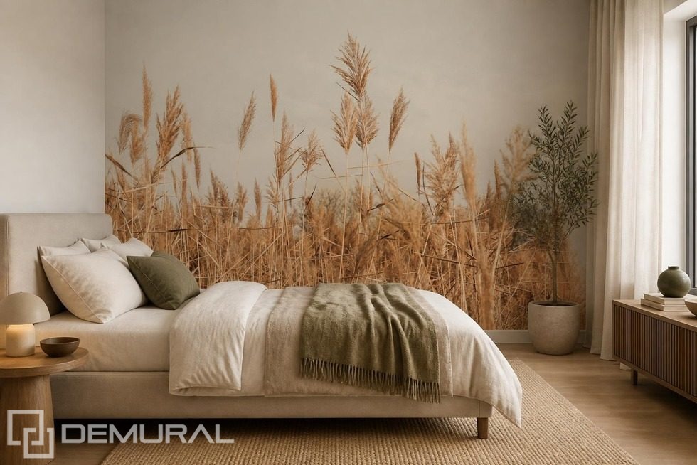 Estilo naturalista con motivo vegetal Fotomurales para dormitorio Fotomurales Demural