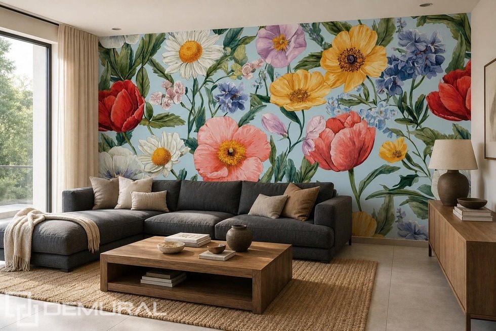 Decoración artística en estilo decorativo Fotomurales para salón Fotomurales Demural