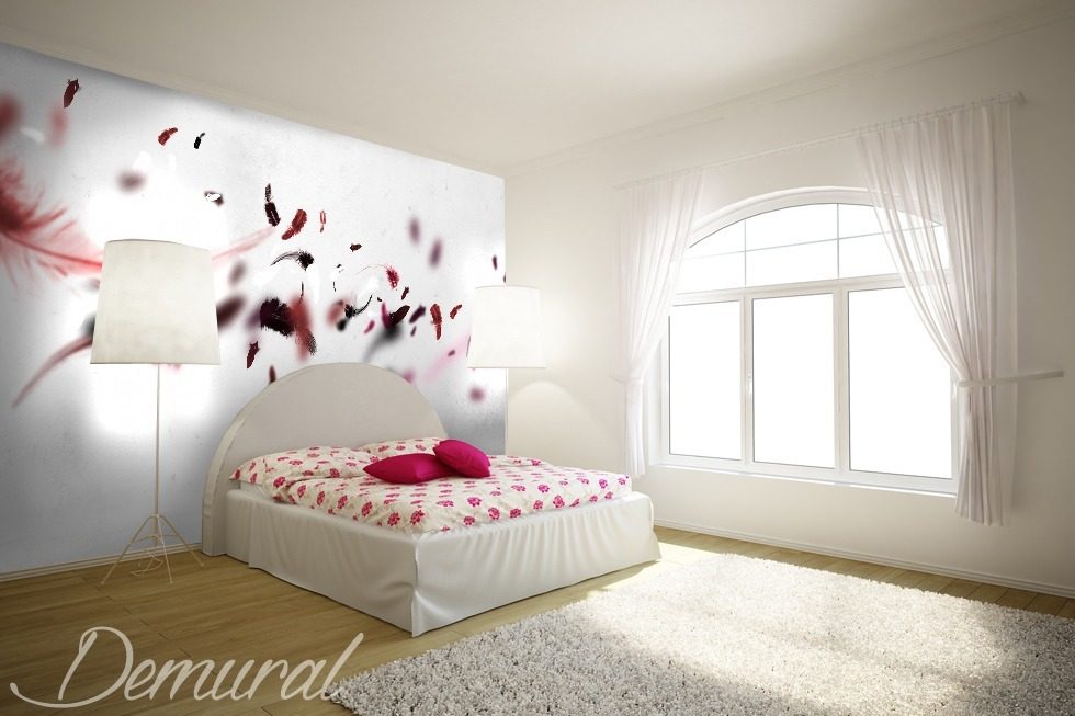 Plumón rosa Fotomurales para dormitorio Fotomurales Demural