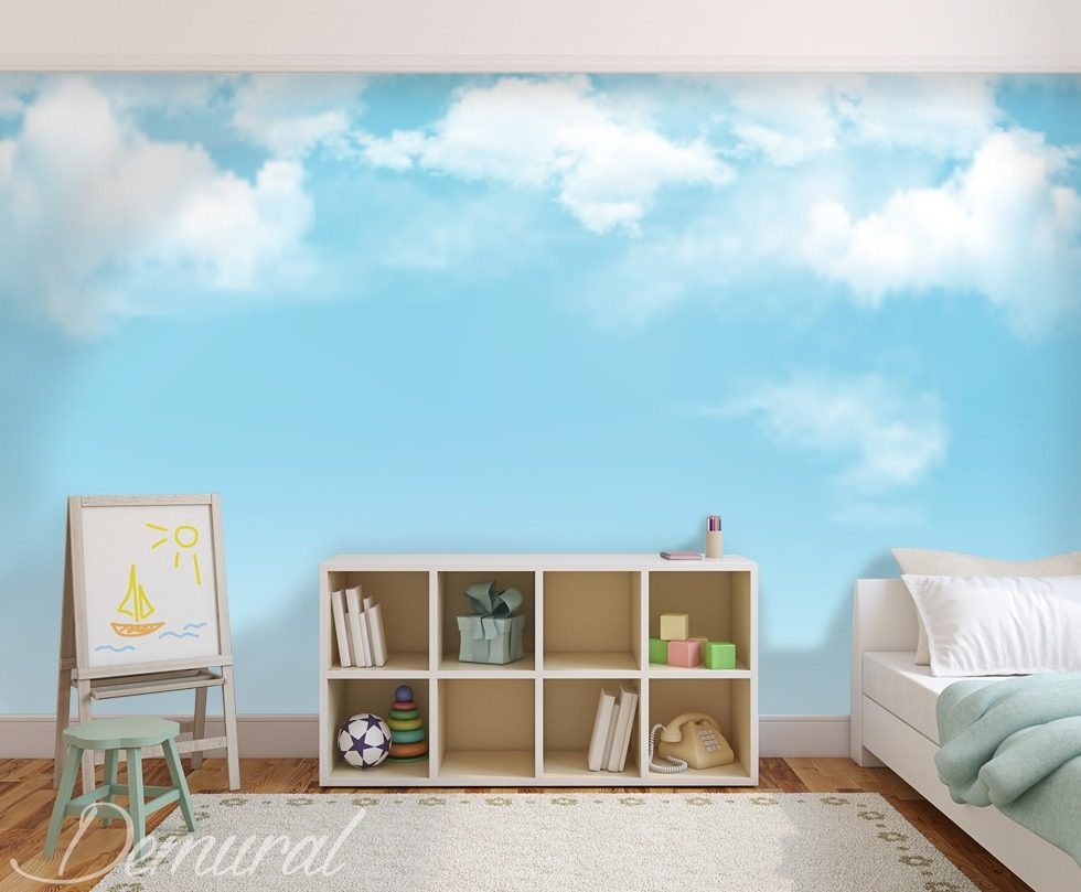 Estar en las nubes Fotomurales para cuarto de niños Fotomurales Demural