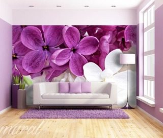 el violeta de salon fotomurales flores fotomurales demural